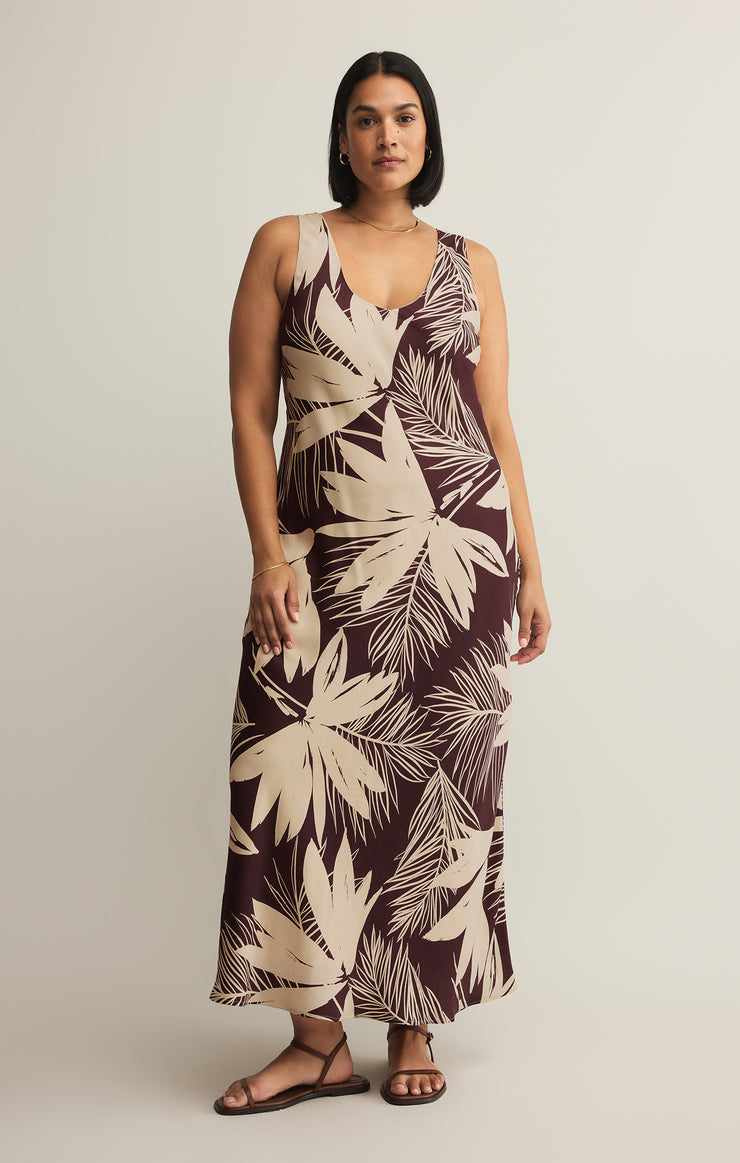 Dresses Hana Palmera Maxi Dress Lava Rock