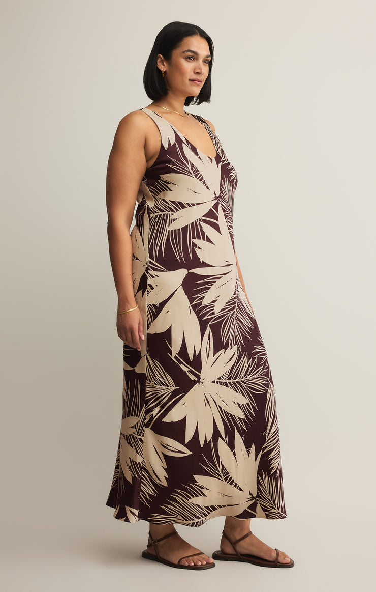 Dresses Hana Palmera Maxi Dress Lava Rock