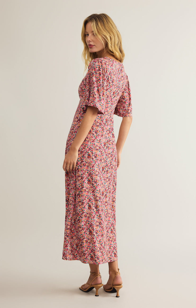 Dresses Mavis Dulce Floral Midi Dress Rose Mauve