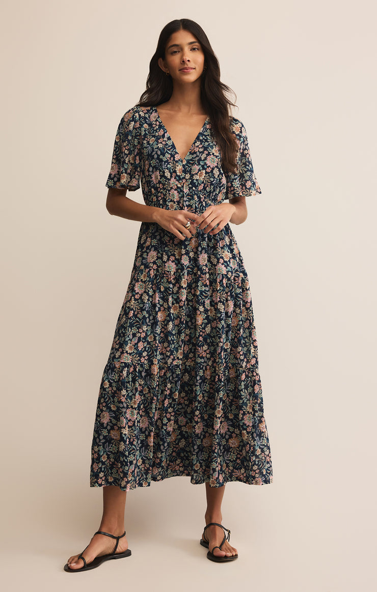 Kat Printed Midi Dress