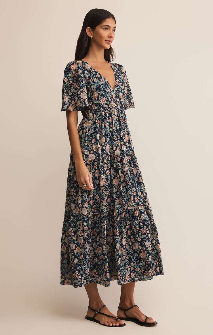 Kat Printed Midi Dress