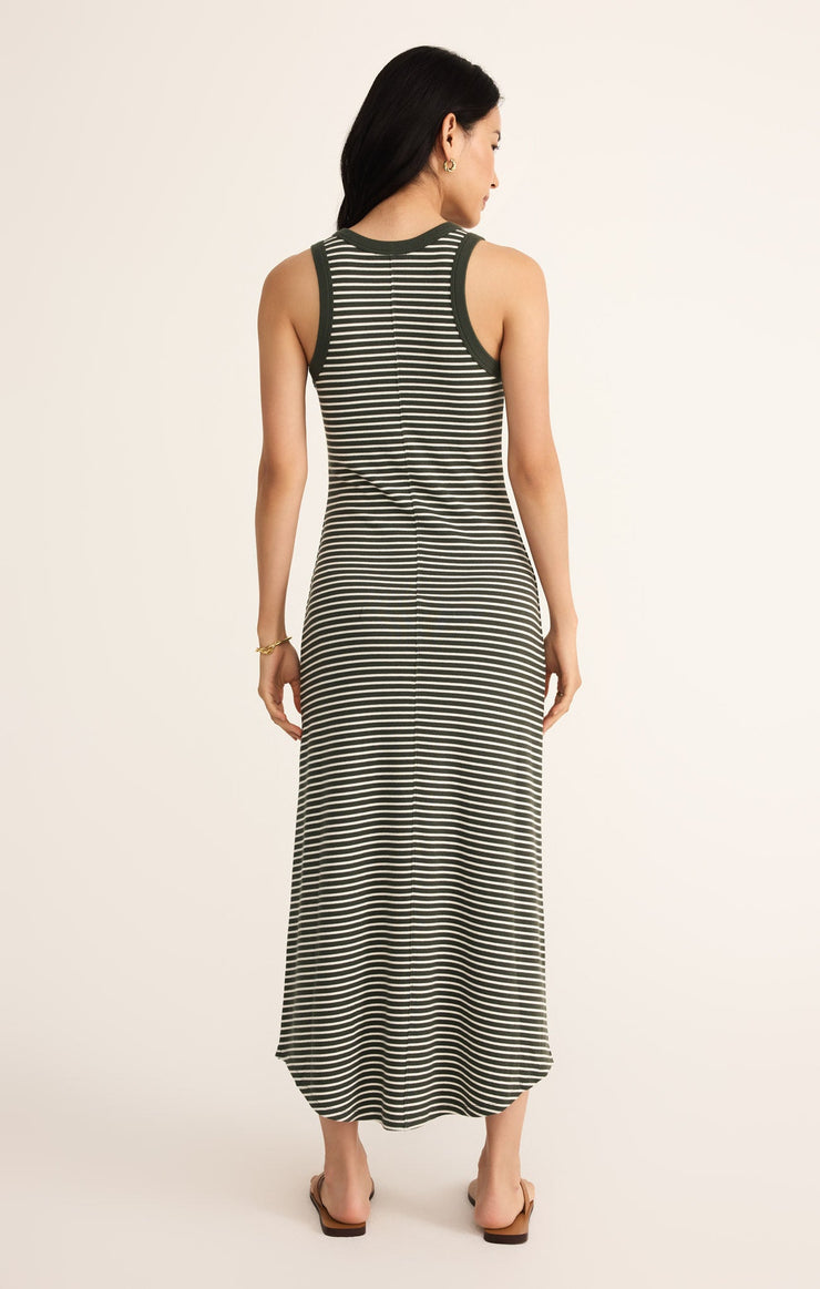 Dresses Goodwin Stripe Midi Dress Dark Agave