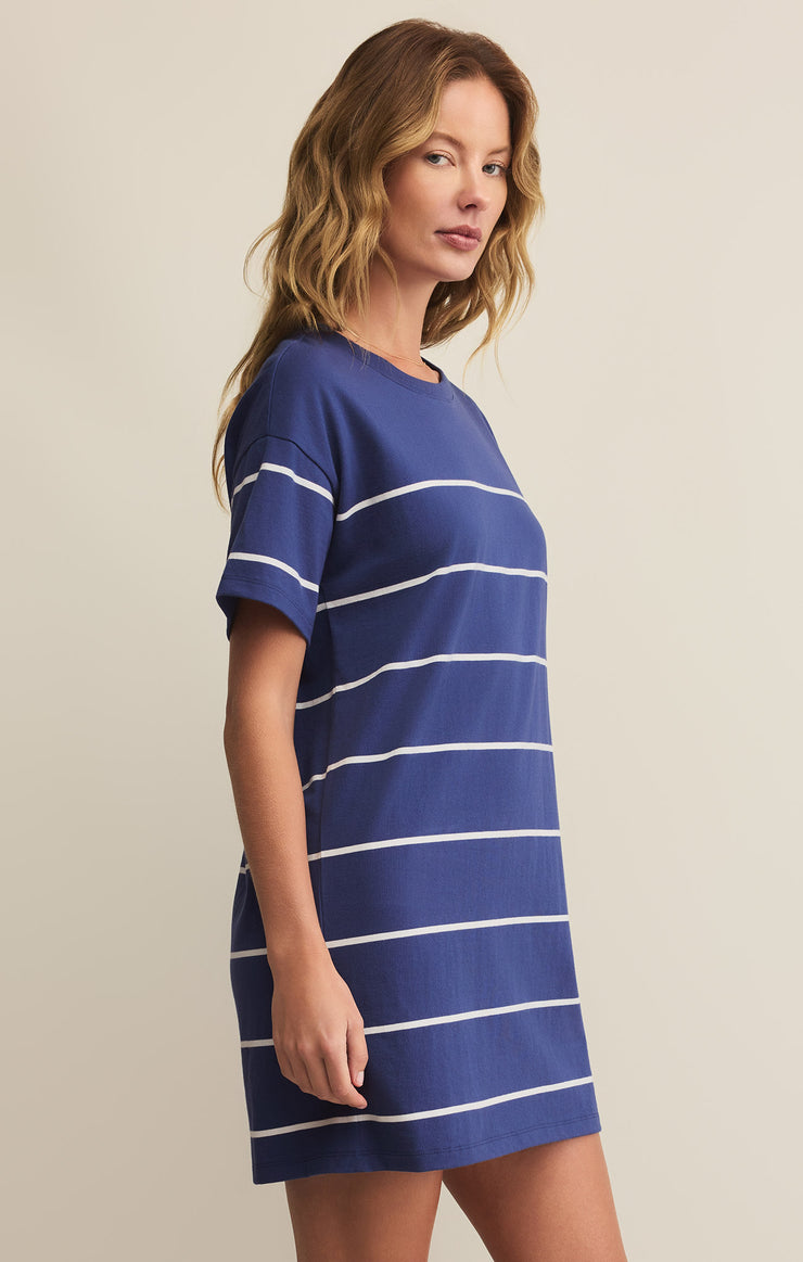 Sway Stripe Mini Tee Dress
