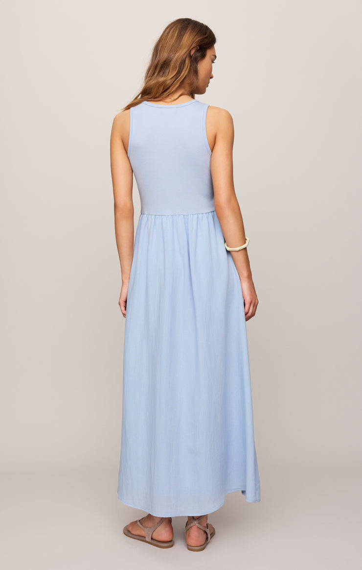 Dresses Charlotte Rib Midi Dress Blue Light