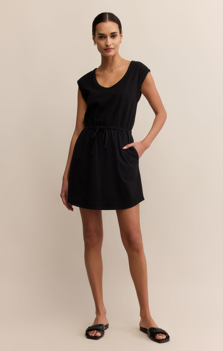 Dresses Dayshift Cotton Mini Dress True Black