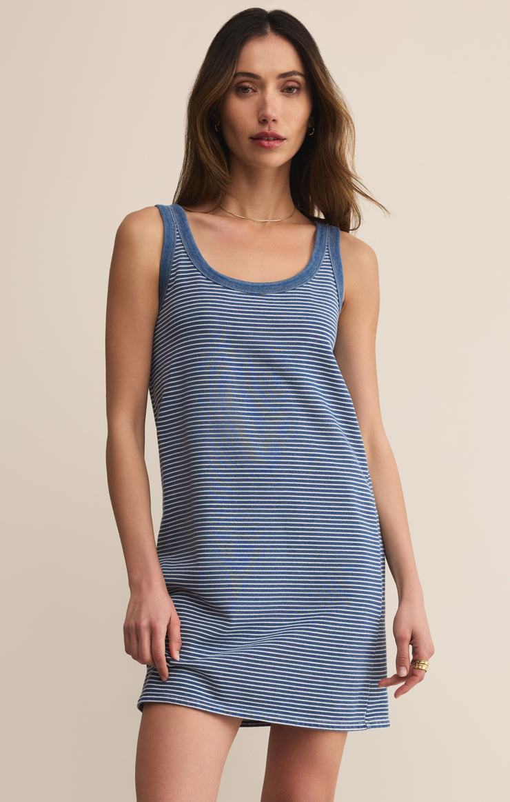 Dresses Mathis Striped Mini Dress Vintage Indigo