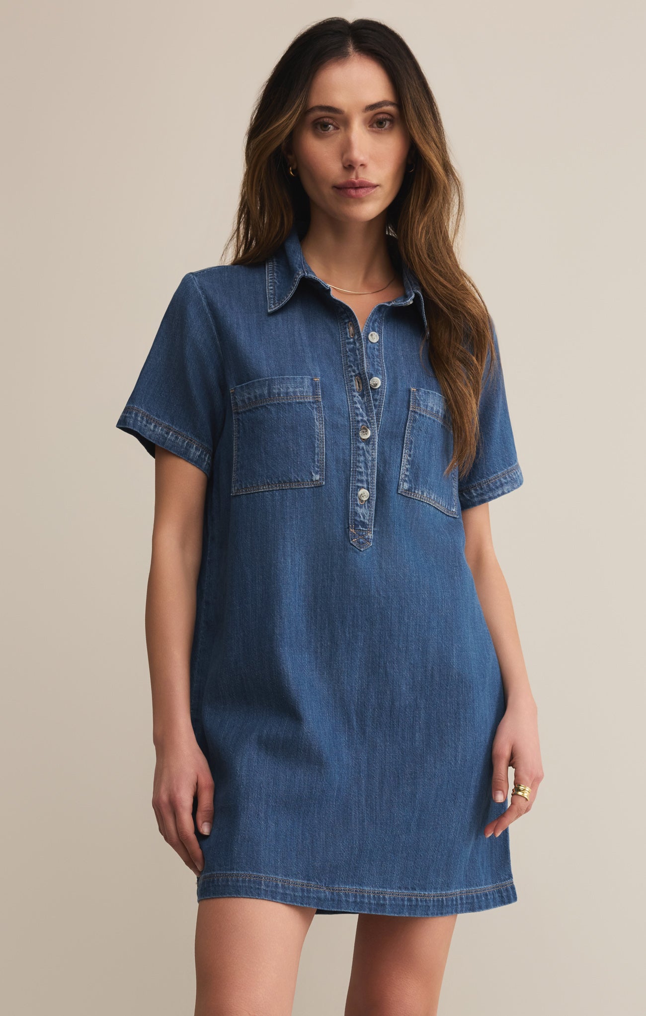 Kellie Denim Mini Dress – Z SUPPLY