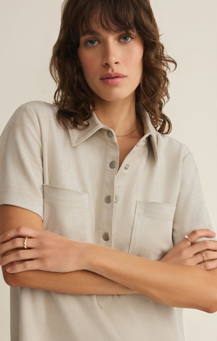 Kellie Faux Suede Mini Dress