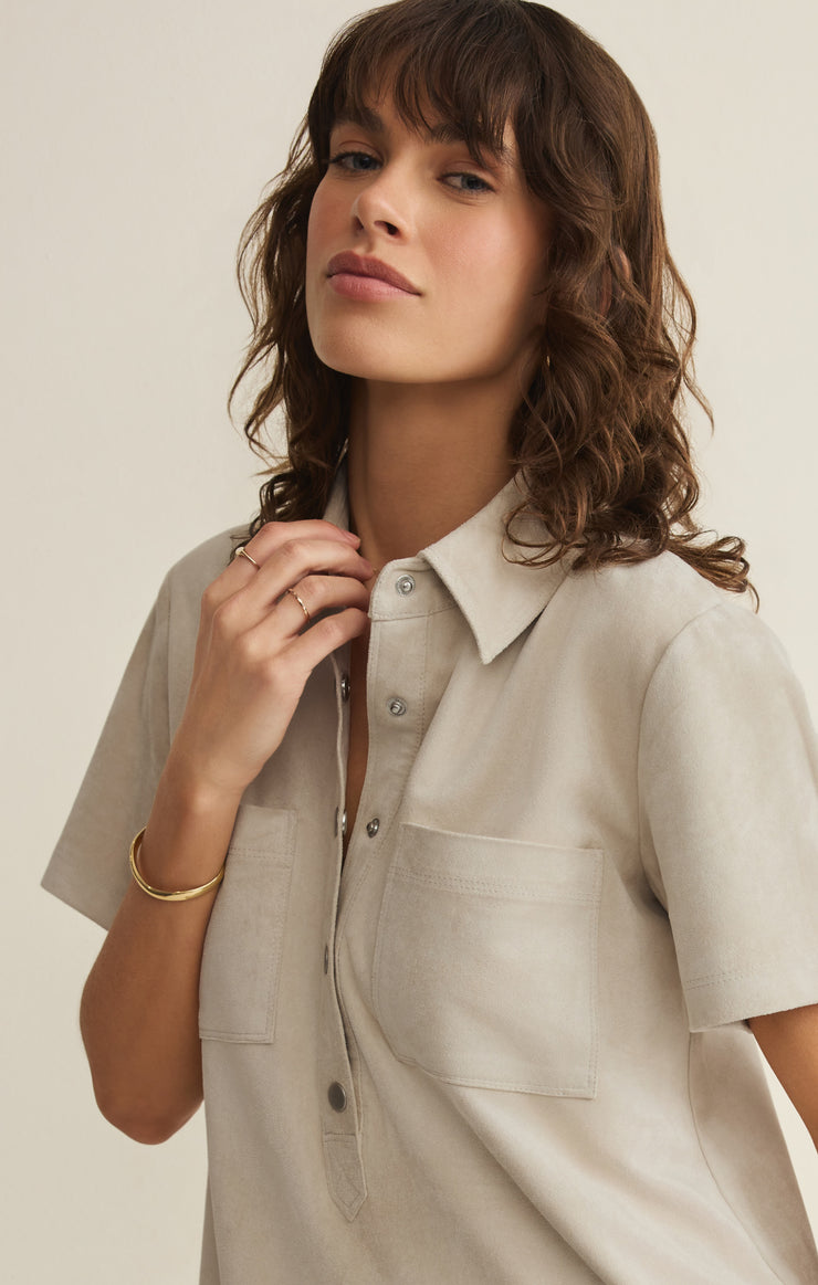 Kellie Faux Suede Mini Dress