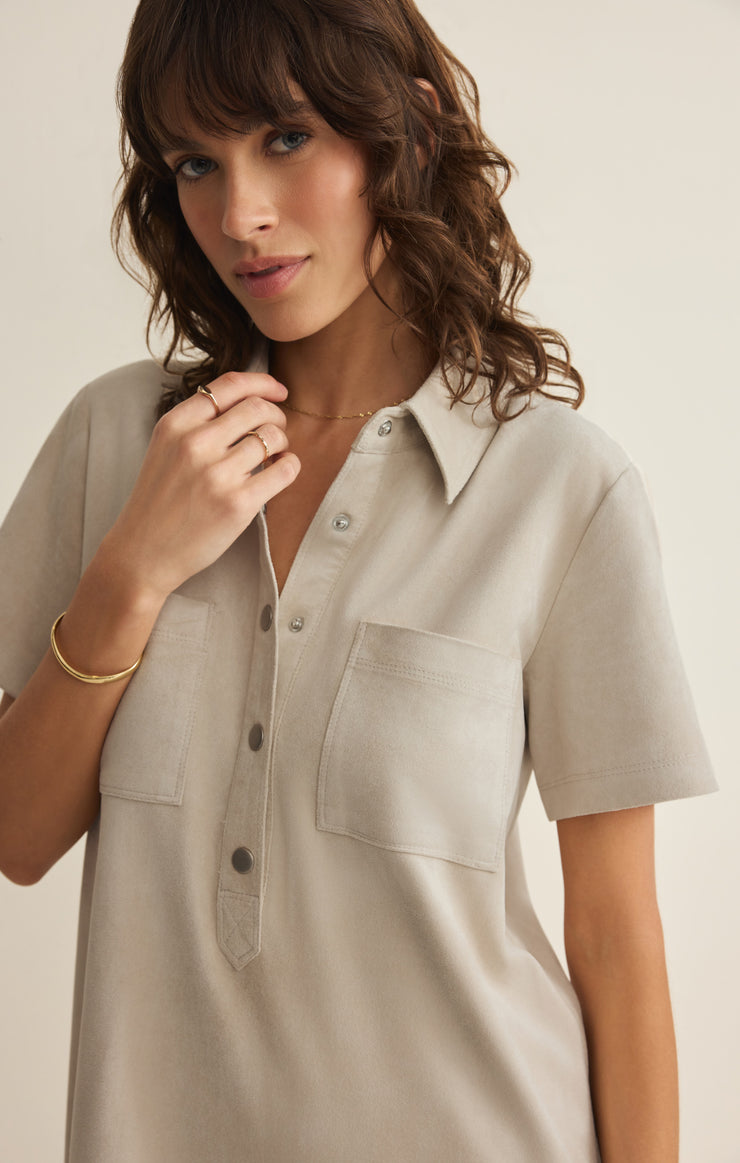 Kellie Faux Suede Mini Dress