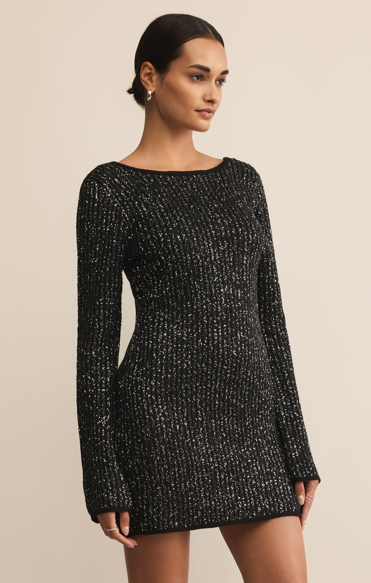 Dresses La Marca Sequin Mini Dress Black