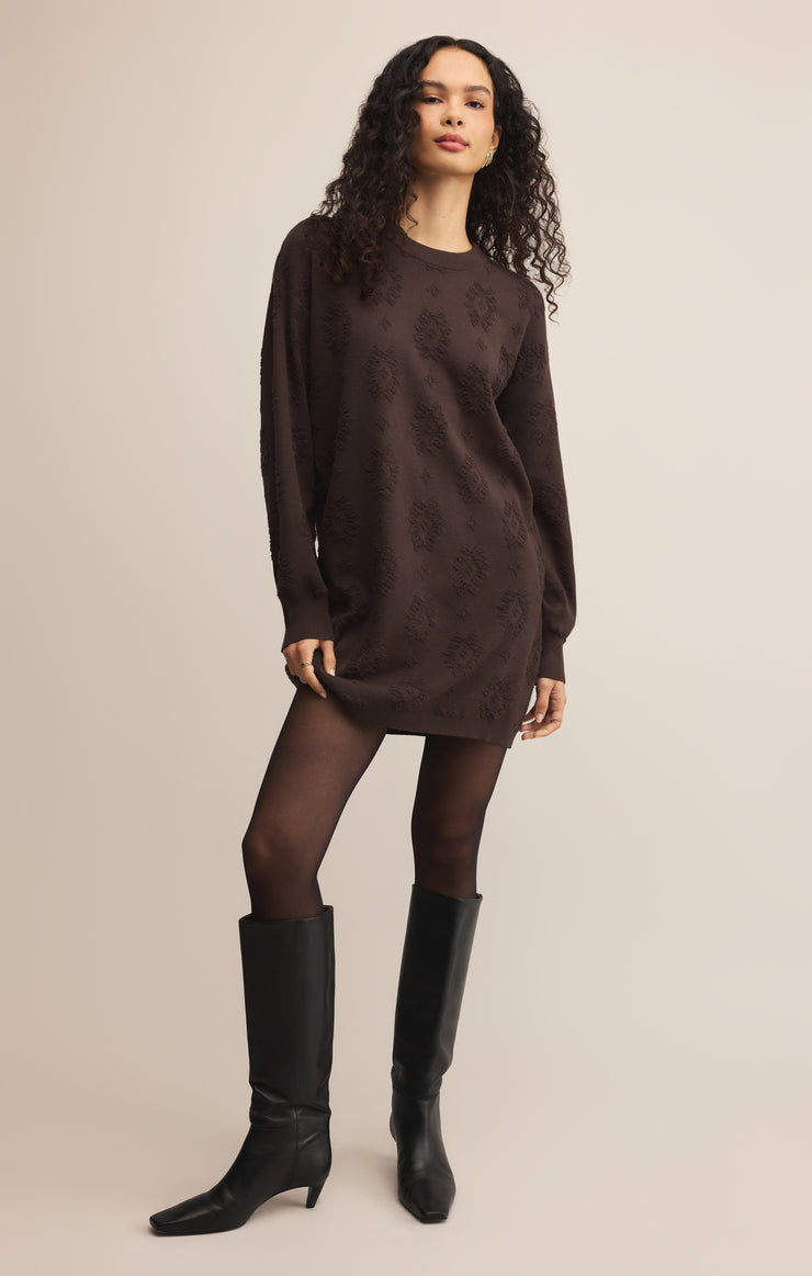 Dresses Amina Jacquard Sweater Dress Amina Jacquard Sweater Dress
