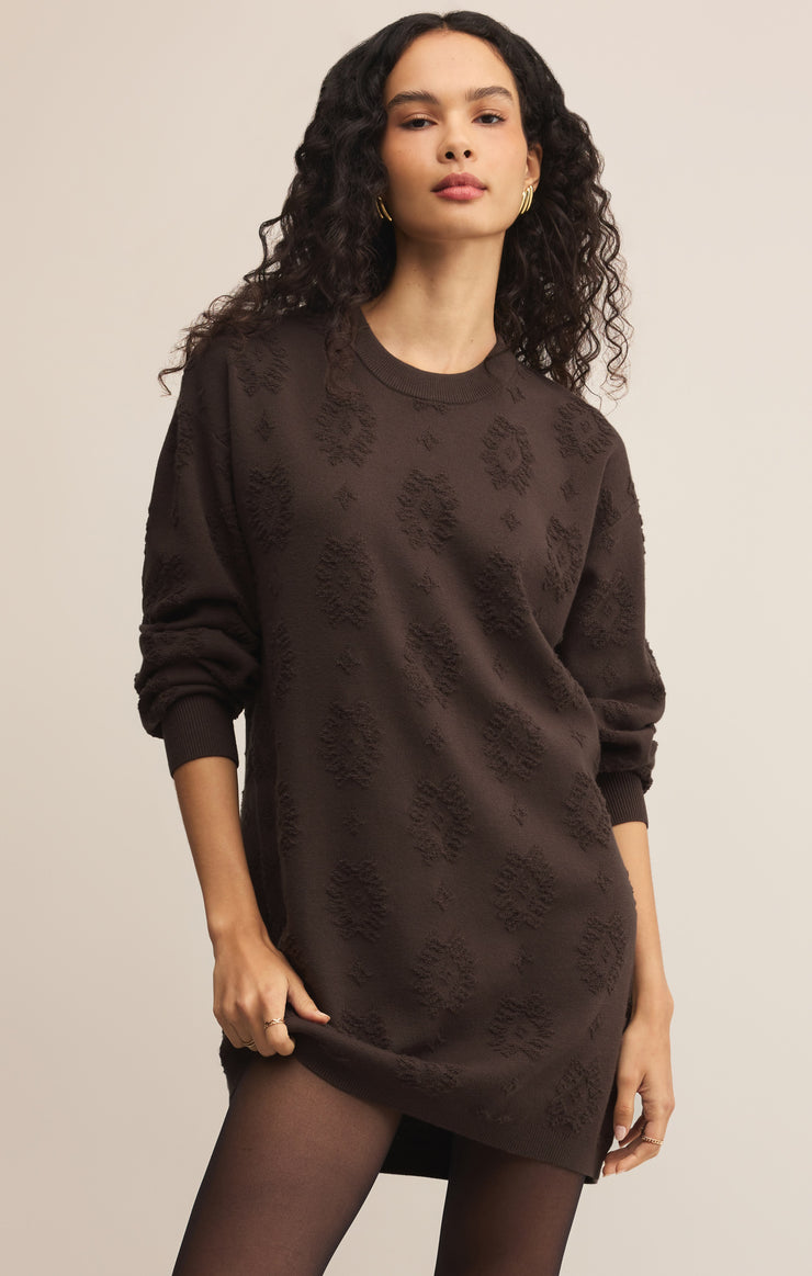 Dresses Amina Jacquard Sweater Dress Amina Jacquard Sweater Dress