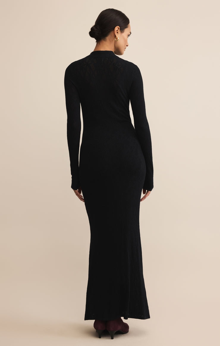 Dresses Aden Mesh Sweater Maxi Dress Black