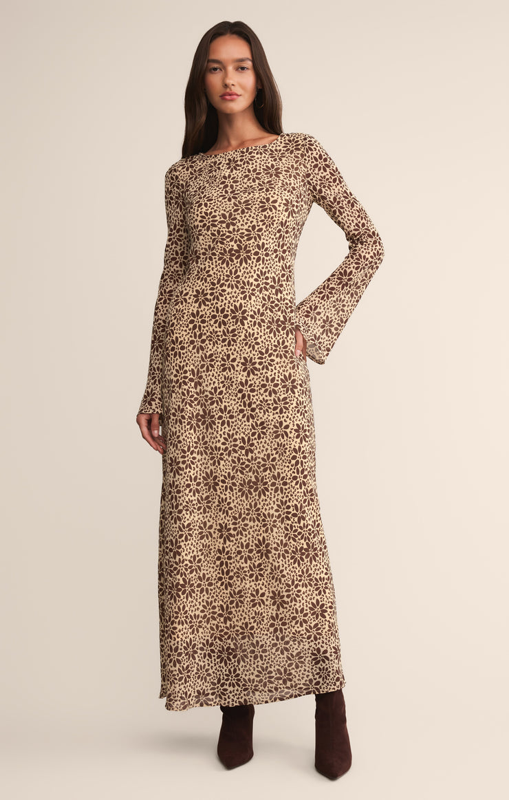 Dresses Campbell Floral Maxi Dress Chocolate Cherry