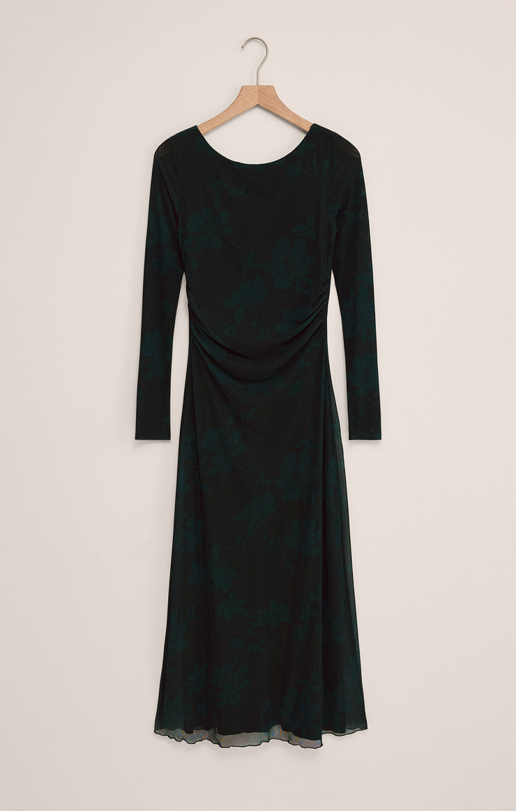 Dresses Spellbound Mesh Floral Midi Dress Garland Green