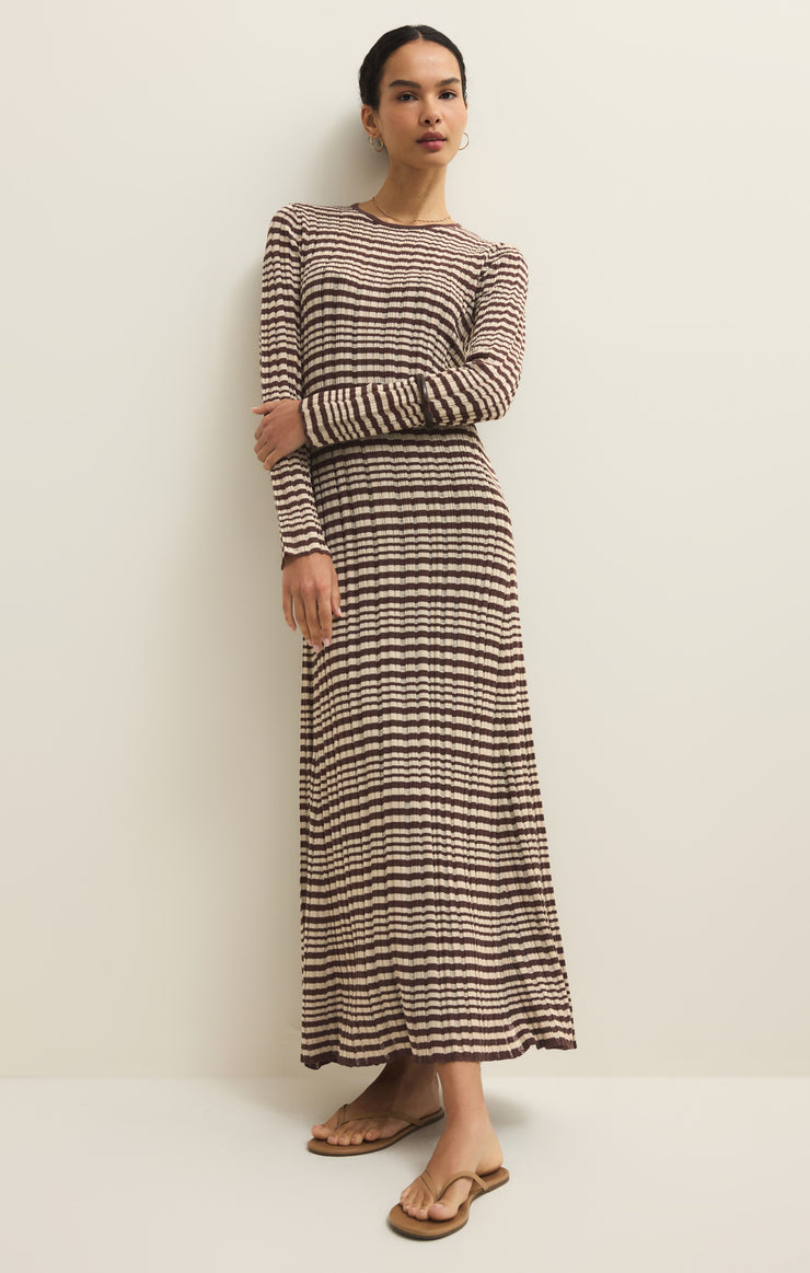 Dresses Rosetta Striped Rib Midi Dress Rosetta Striped Rib Midi Dress