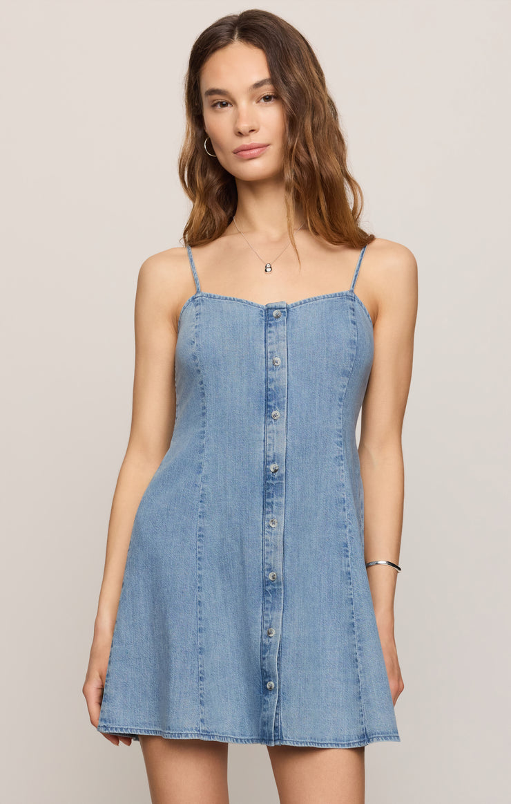 Angel Eyes Denim Mini Dress