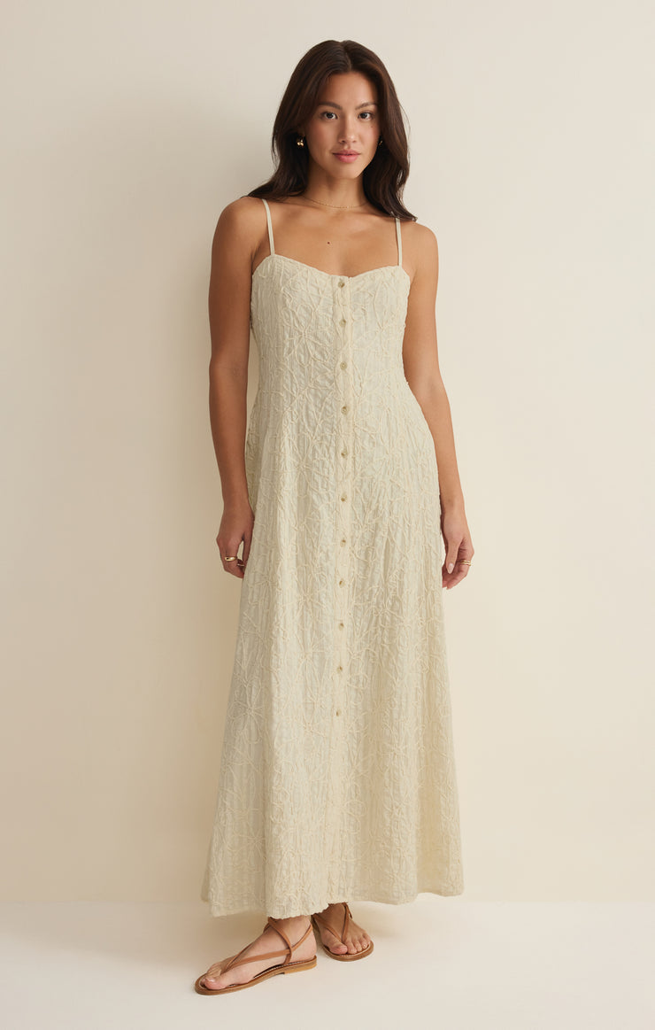 Angel Eyes Embroidered Maxi Dress Z SUPPLY Angel Eyes Embroidered Maxi Dress Z SUPPLY