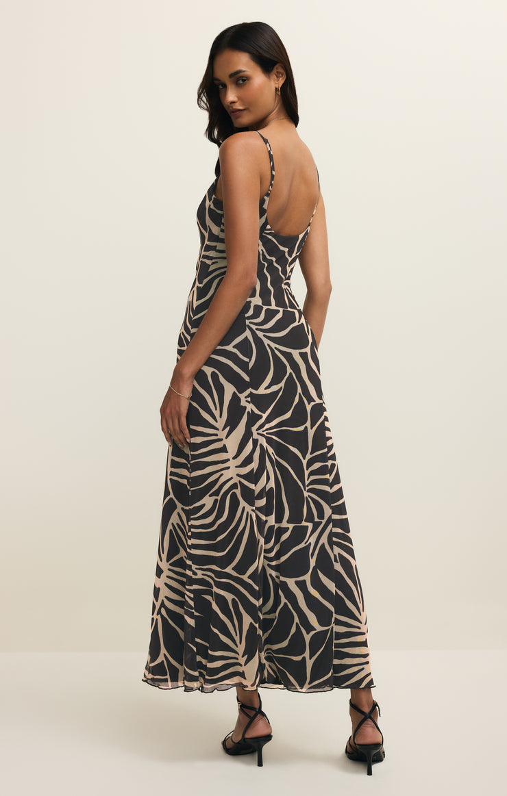 Charisma Tova Palm Mesh Maxi Dress Z SUPPLY Charisma Tova Palm Mesh Maxi Dress Z SUPPLY