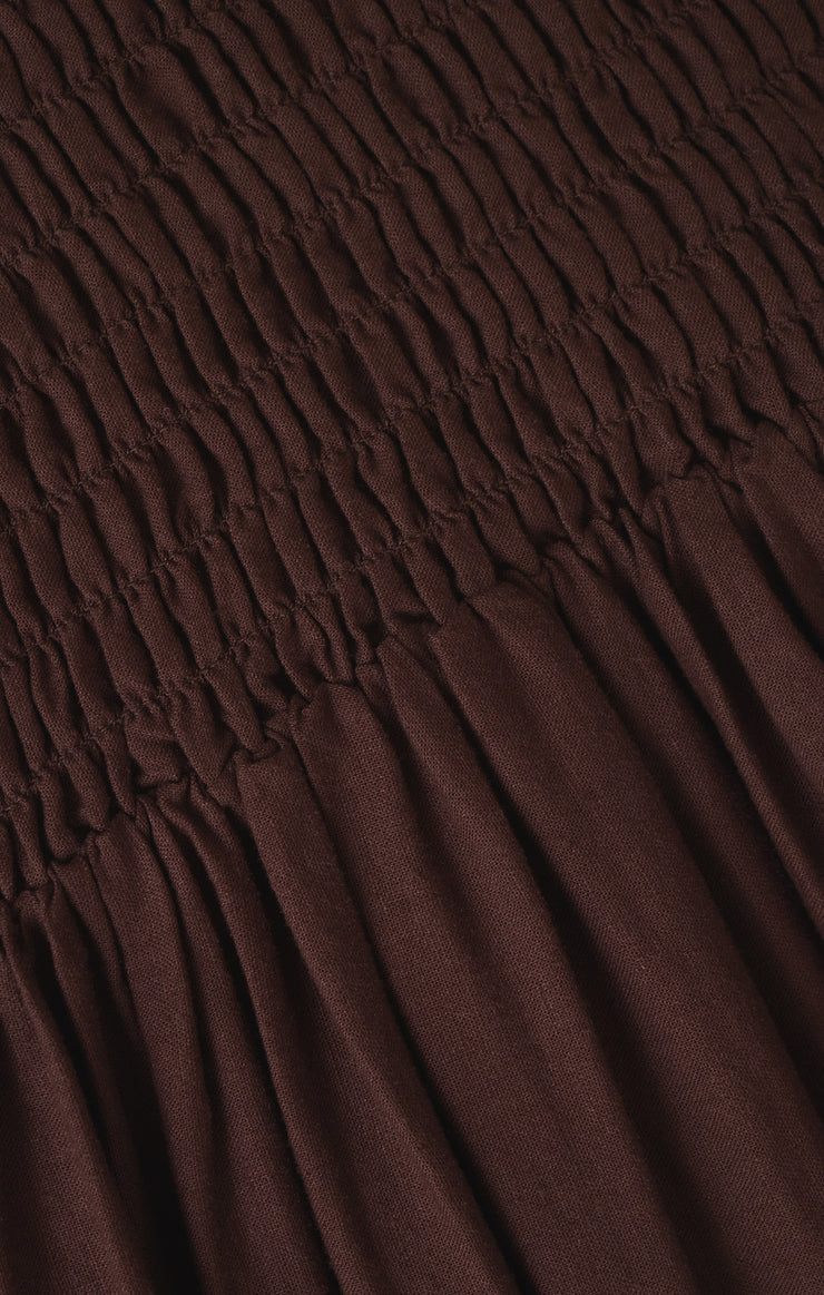 Dresses Juniper Linen Maxi Dress Chocolate Cherry