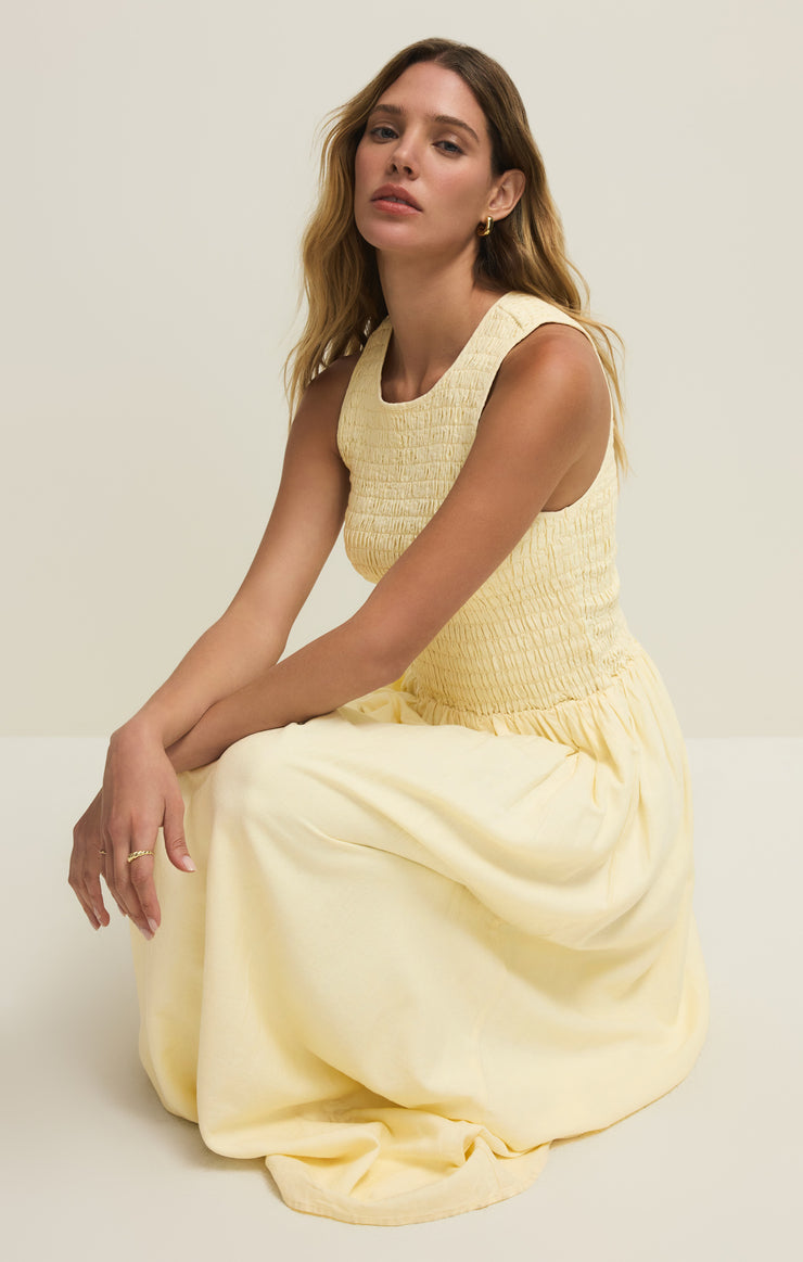 Z Supply Juniper Linen Maxi Dress - Pineapple / M Z Supply Juniper Linen Maxi Dress - Pineapple / M