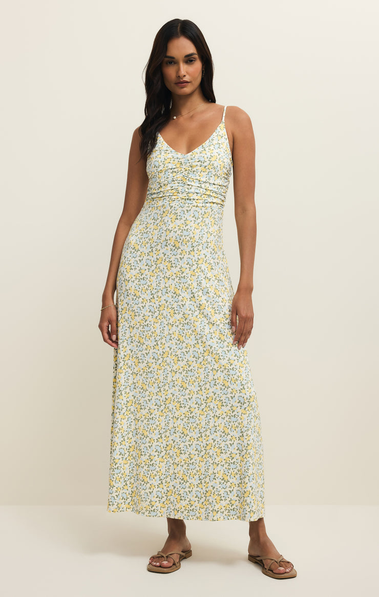 Faya Idra Ditsy Maxi Dress - Cloud L Faya Idra Ditsy Maxi Dress - Cloud L