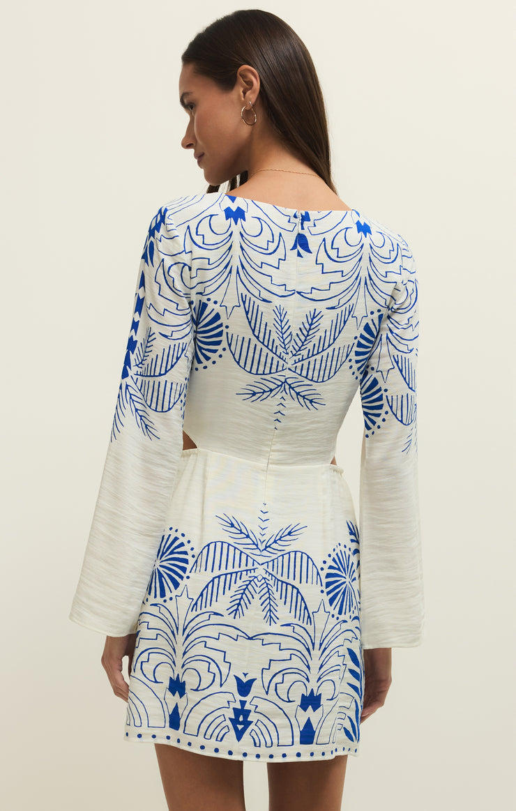 Tahina Airy Palm Mini Dress Z SUPPLY Tahina Airy Palm Mini Dress Z SUPPLY