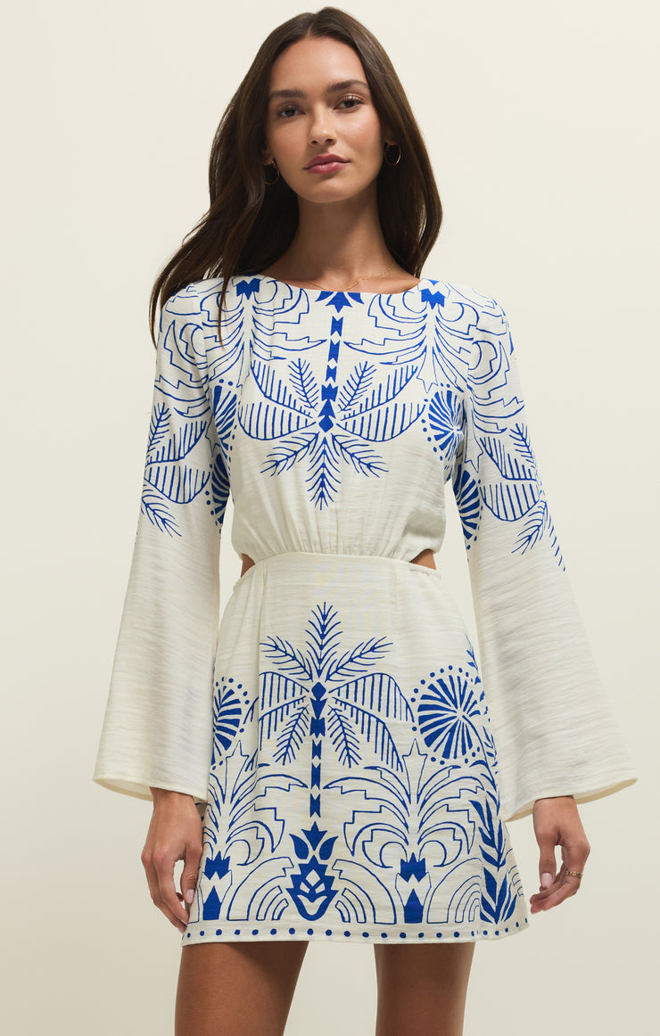 tahini mini dress Tahina Palm Mini Dress