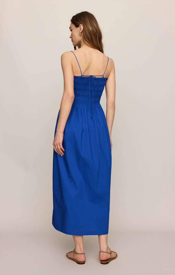 Dresses Cornelia Poplin Maxi Dress Nautical Cobalt Blue