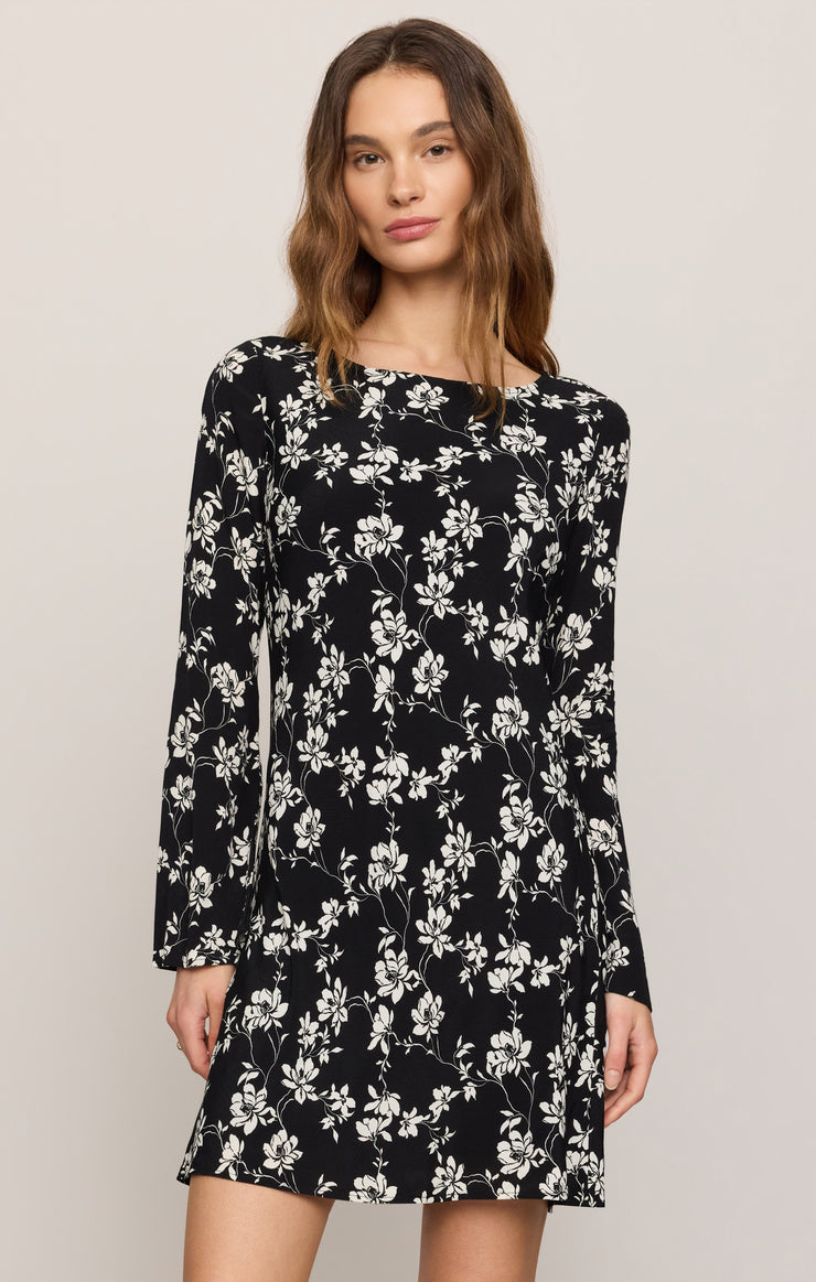 Z SUPPLY Women's Campbell Clea Mini Dress, Black Z SUPPLY Women's Campbell Clea Mini Dress, Black