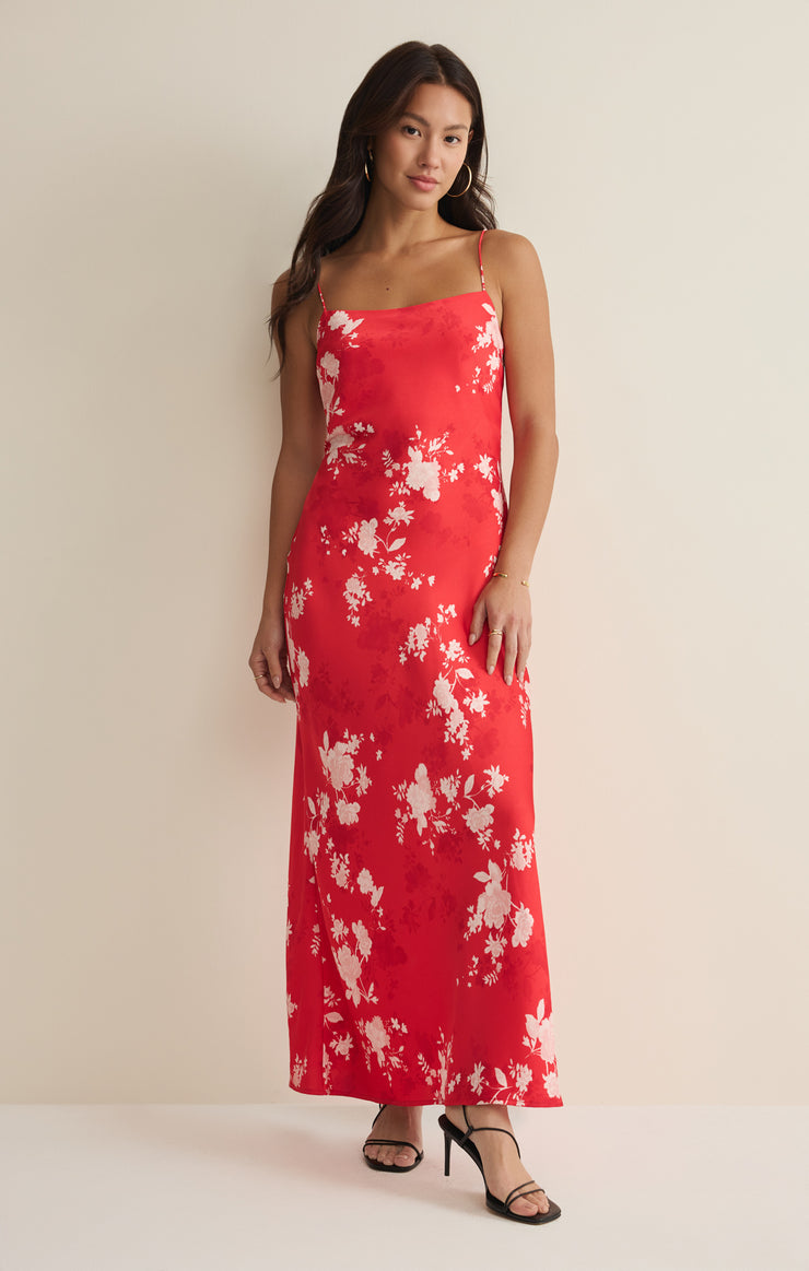 Dresses Alyse Darya Floral Maxi Dress Kiss Me Red