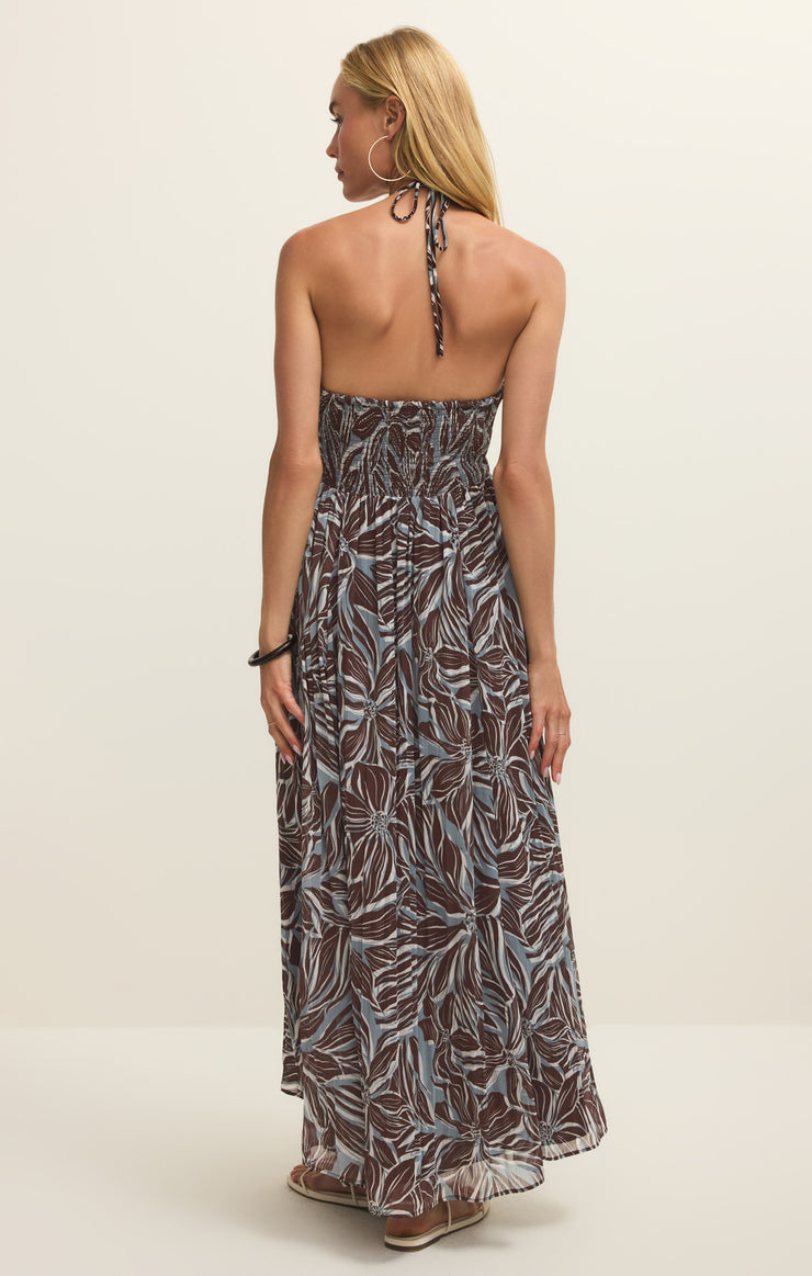 z supply spellbound mesh floral maxi dress Z SUPPLY Women's Lanie Zinn Floral Maxi Dress, Chocolate Cherry