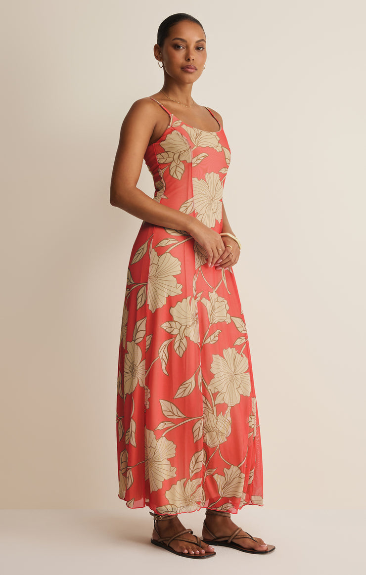 tight floral midi dress Fiore
