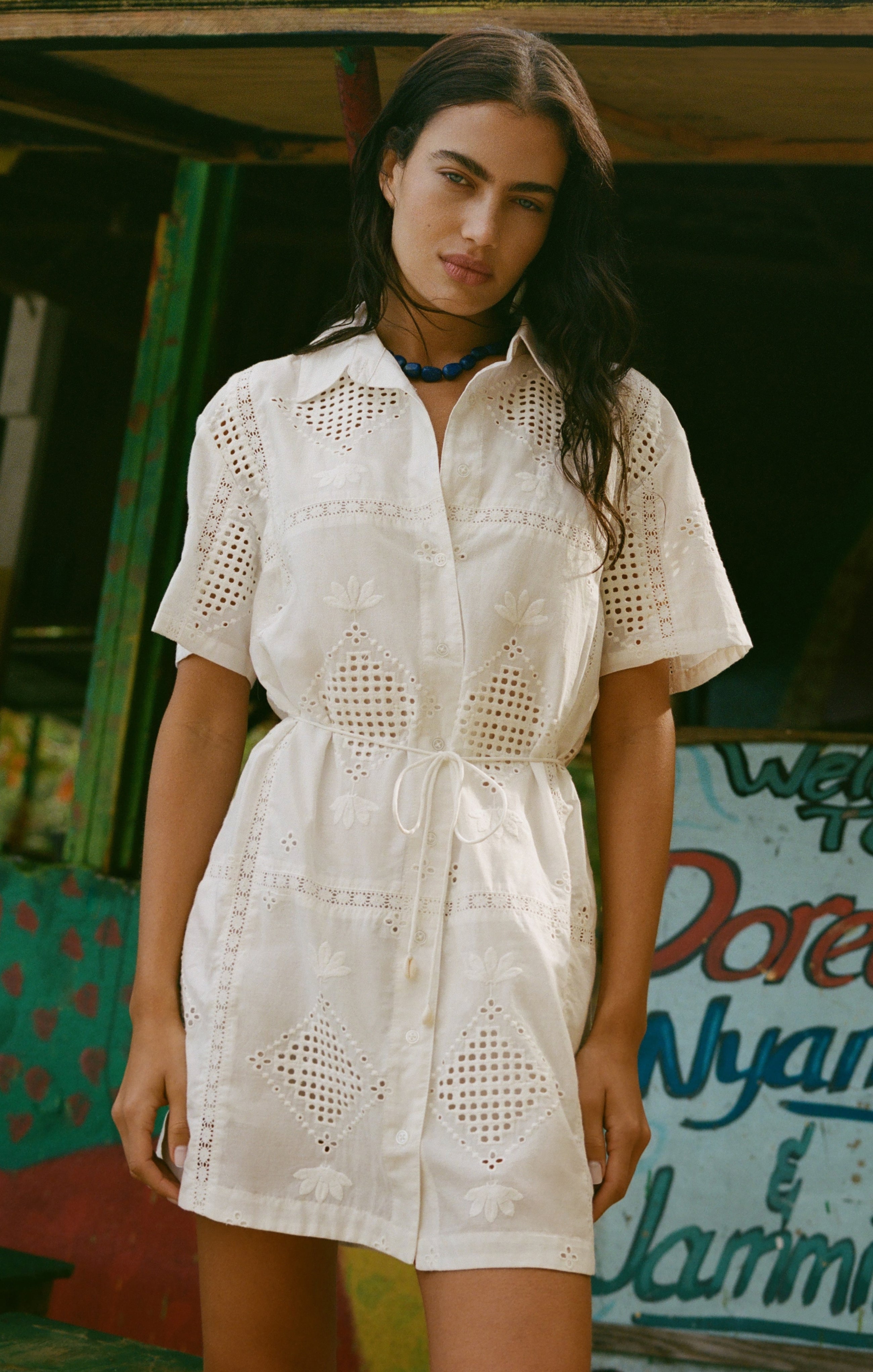 Annabelle Eyelet Dress