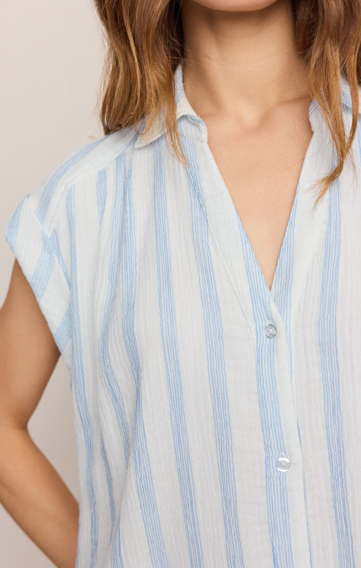 z supply spellbound mesh dress Shellbound Striped Gauze Dress – Z SUPPLY