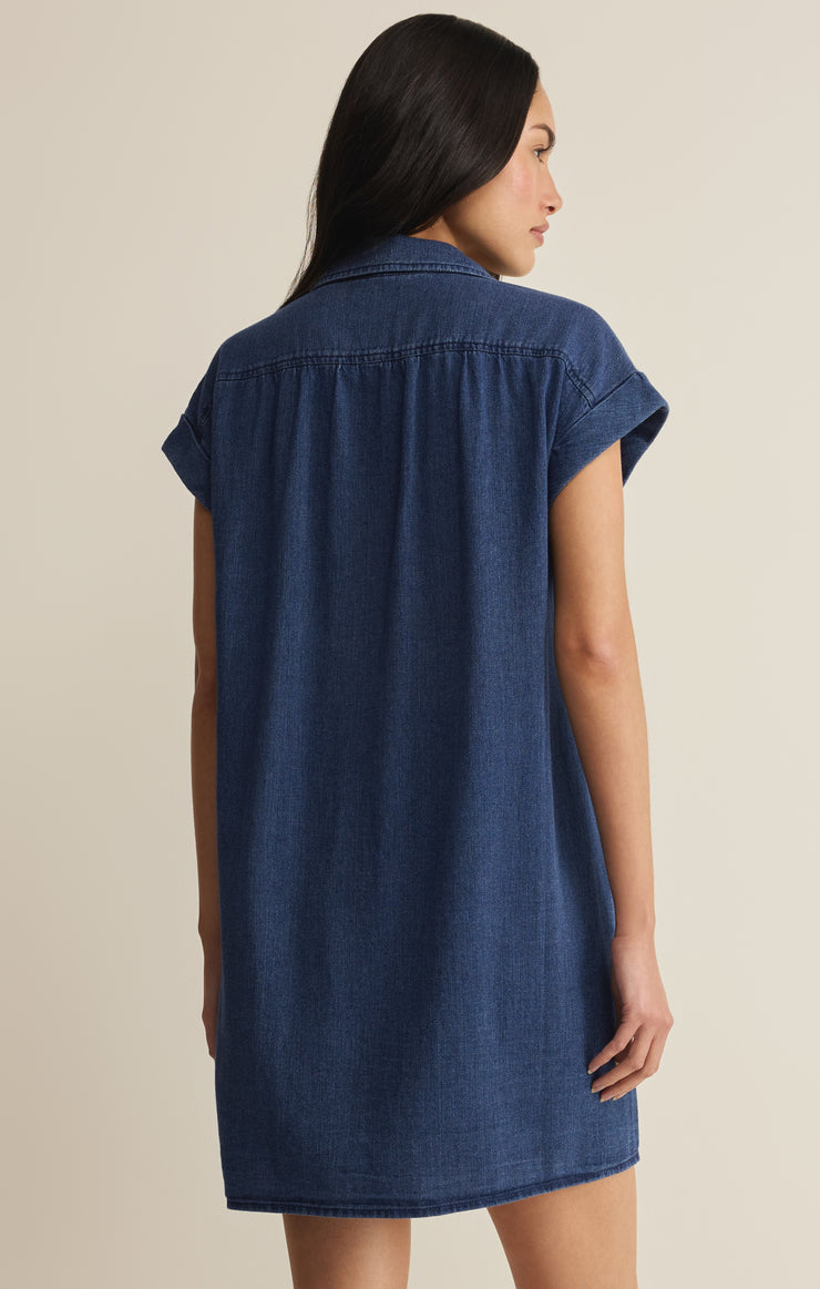 Dresses Shellbound Twill Dress Twilight Blue