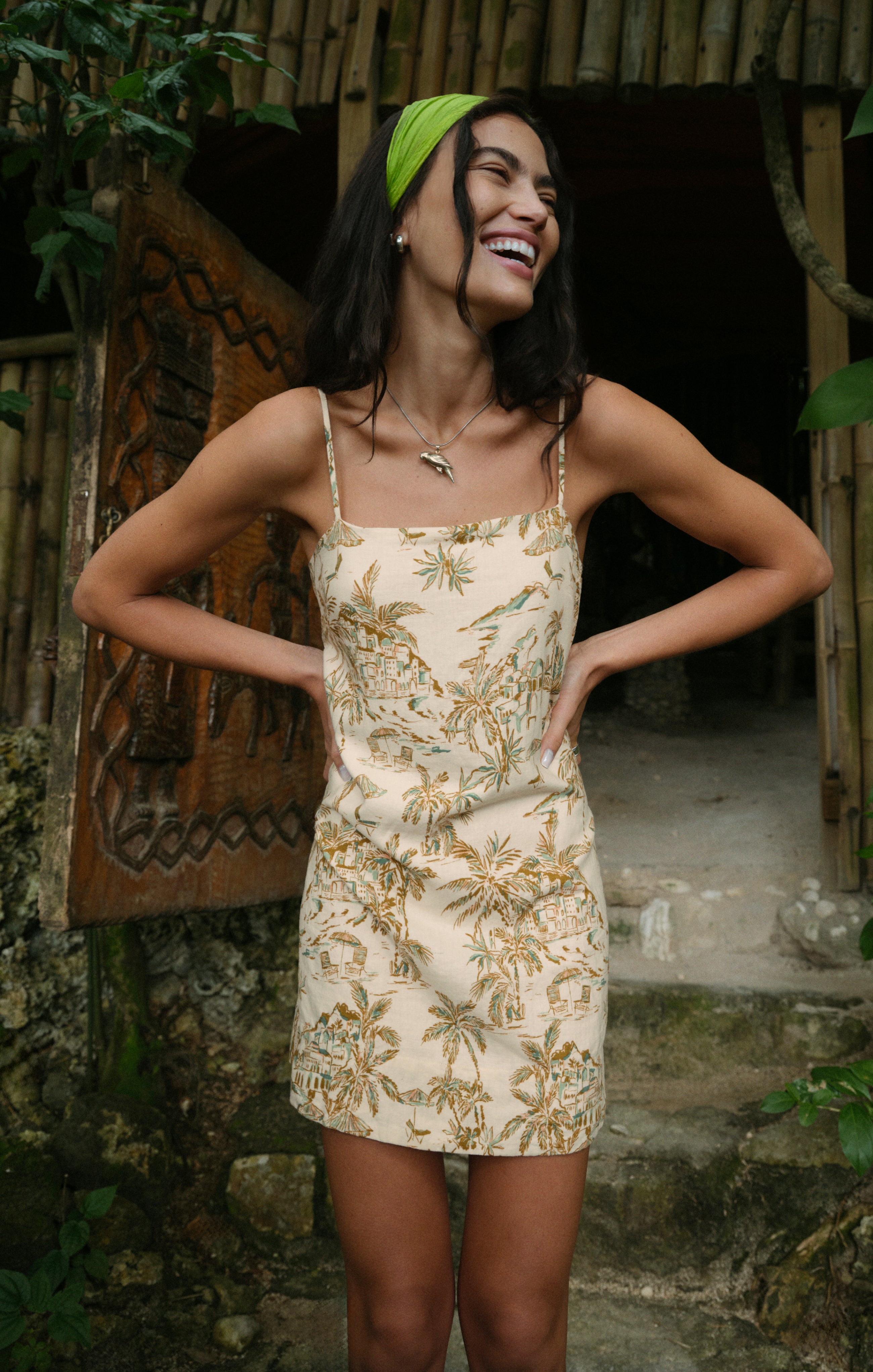 Maude Tiki Tide Mini Dress