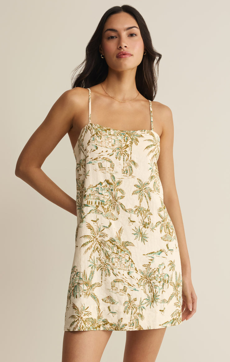 Dresses Maude Tiki Tide Mini Dress Island Coconut