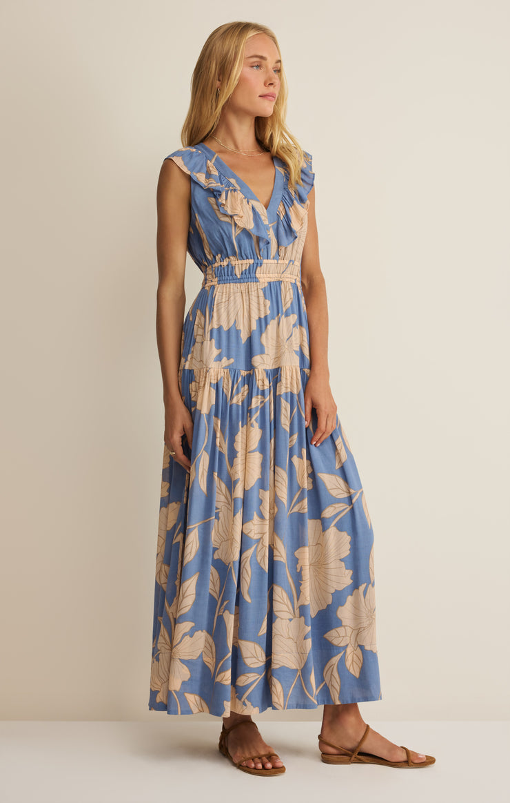 flowered maxi dress Malene Bloom Floral Maxi Dress