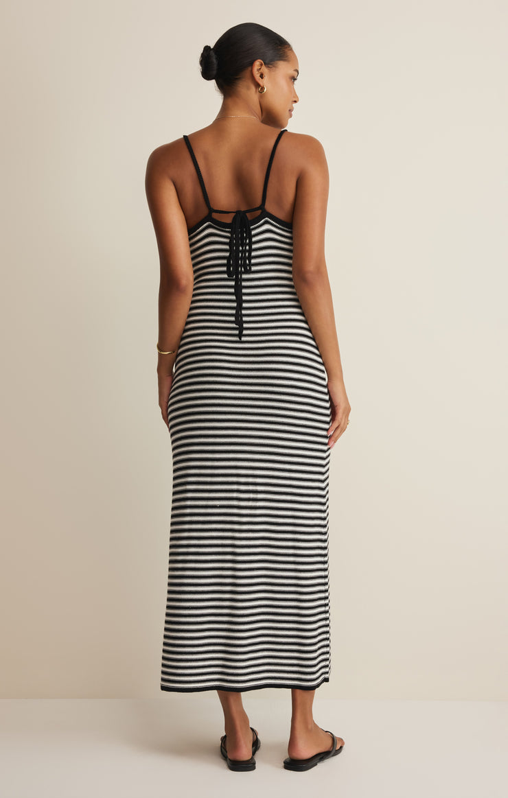 Dresses Majestic Striped Midi Dress Black
