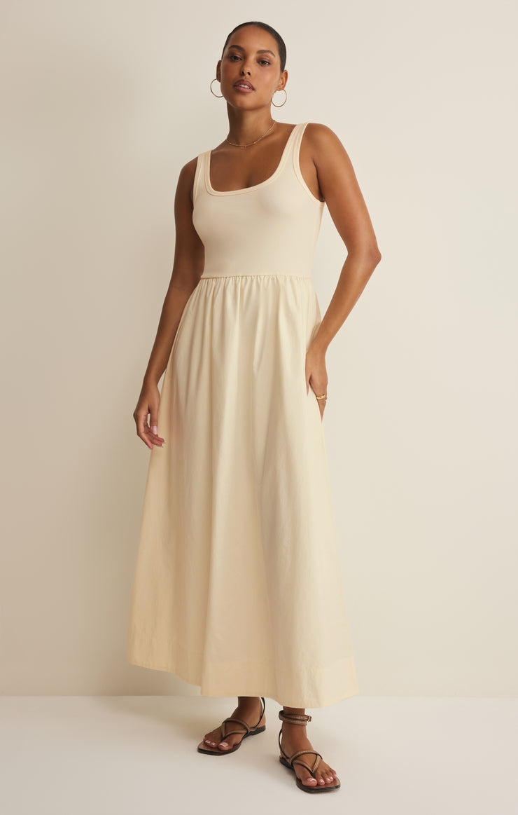 Z Supply Kensie Midi Dress Cloud / S Z Supply Kensie Midi Dress Cloud / S