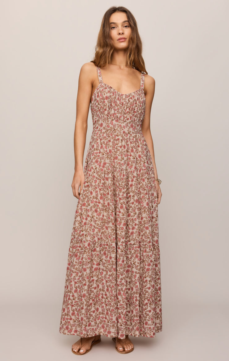 Dresses Mindy Floral Maxi Dress Sandshell