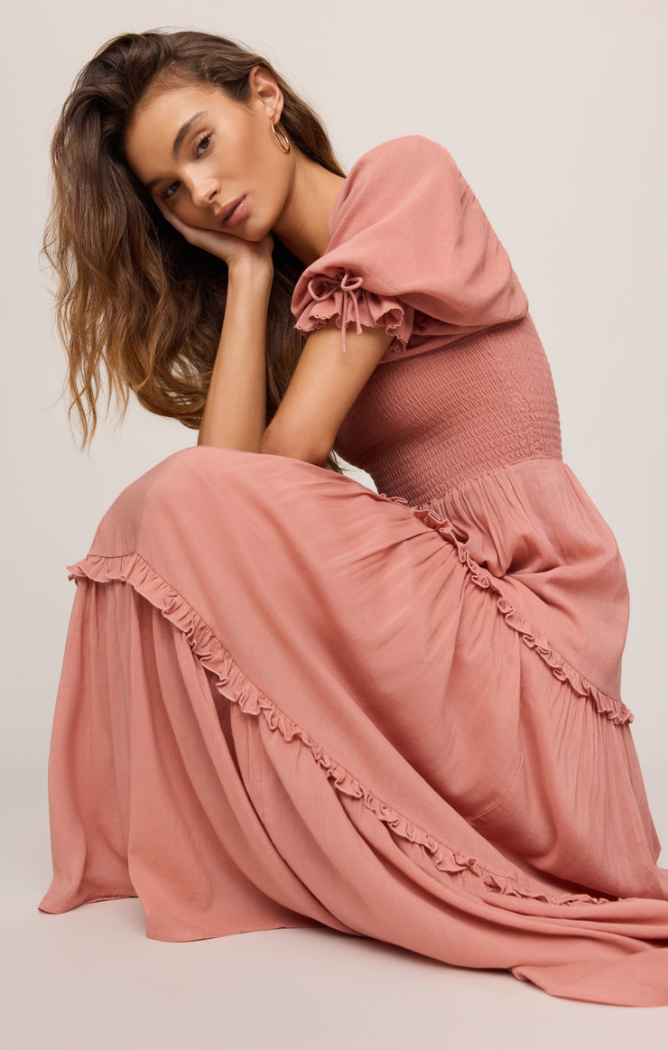 Dresses Eliora Smocked Maxi Dress Terracotta Clay