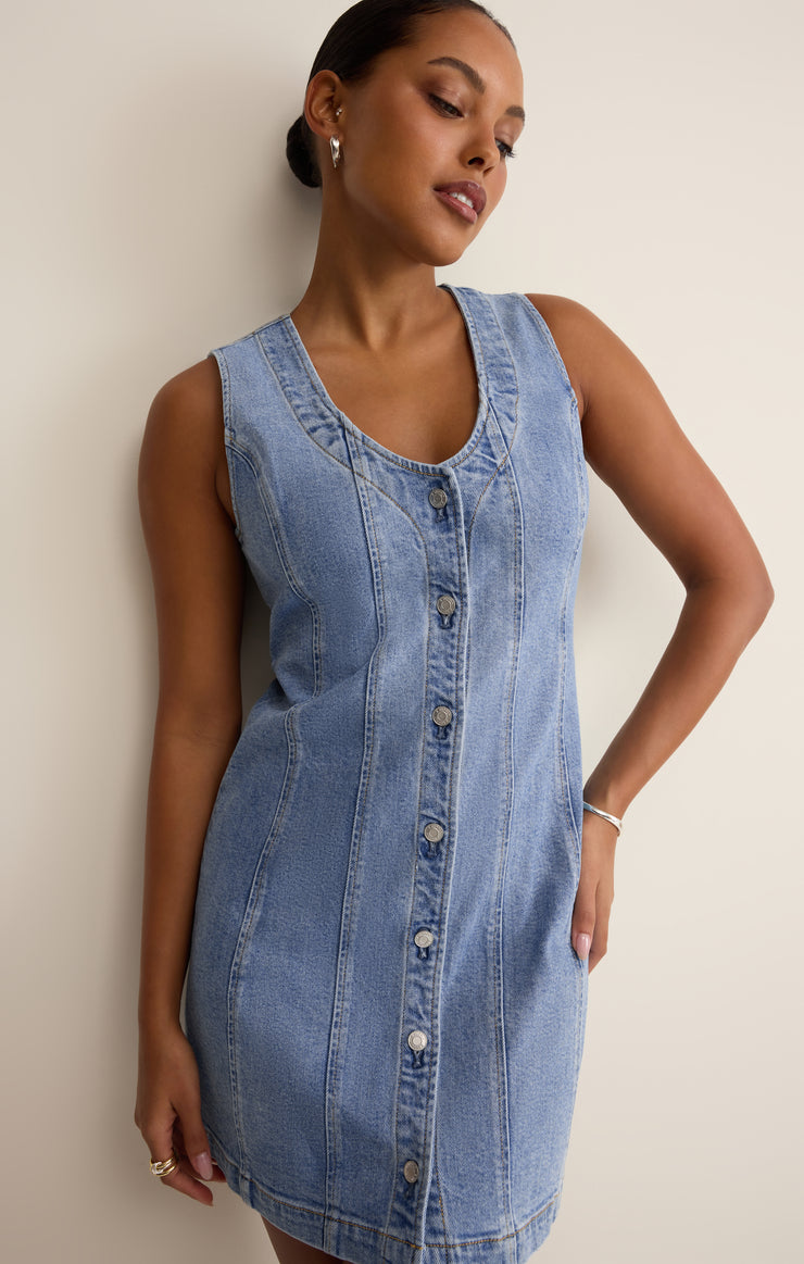 Jolie Denim Mini Dress