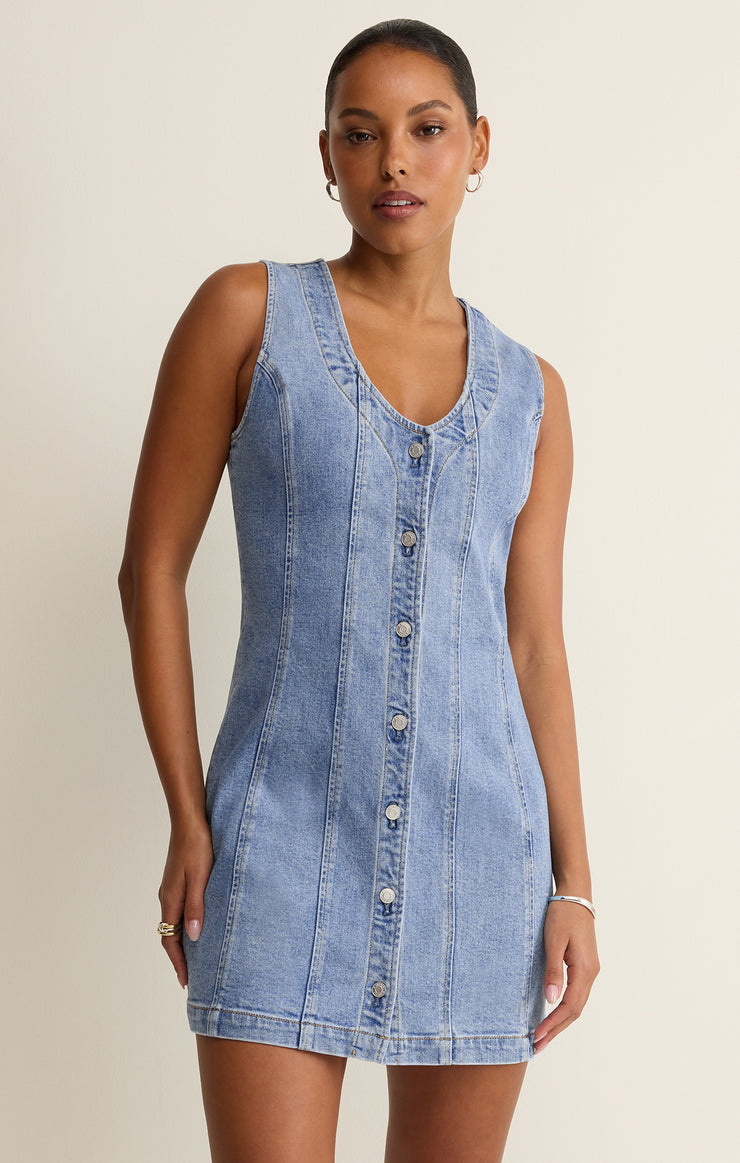 Dresses Jolie Denim Mini Dress Avalon