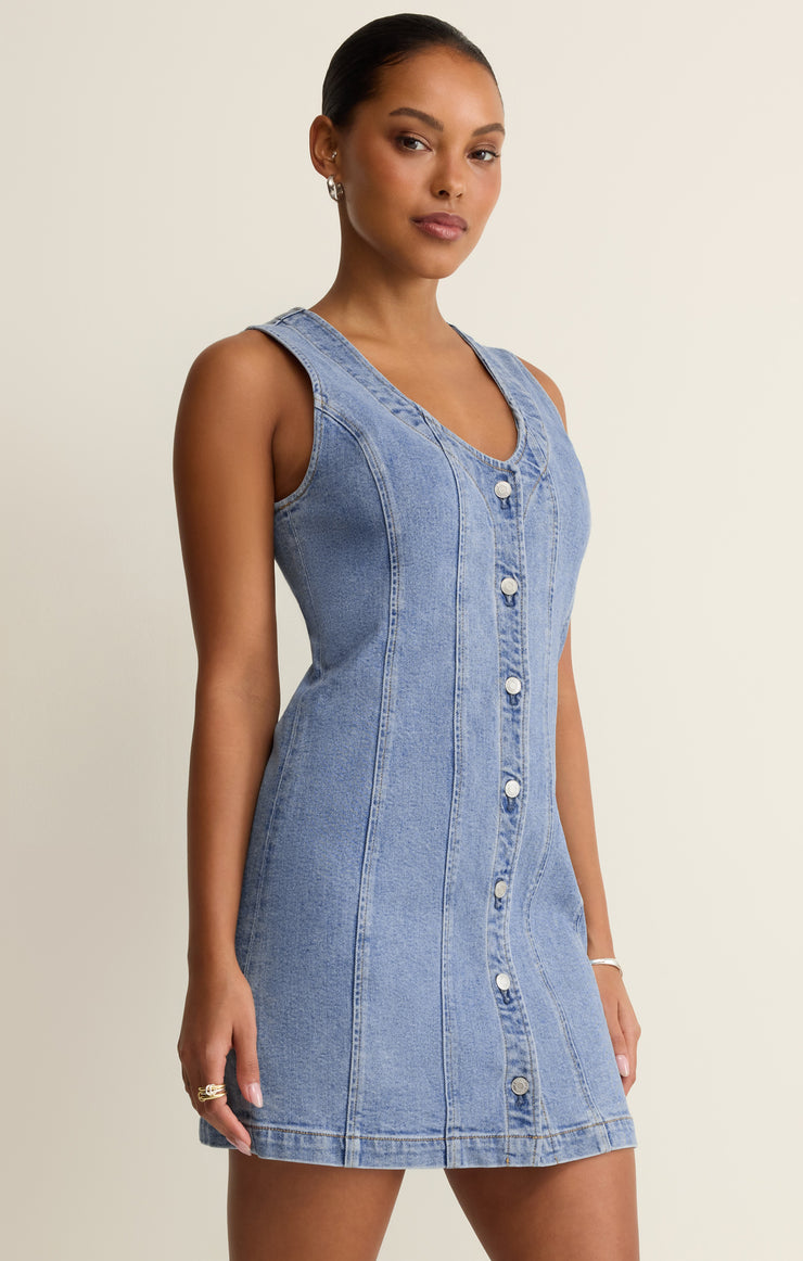 Dresses Jolie Denim Mini Dress Avalon