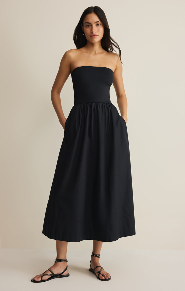 Sunsought Strapless Midi Dress Z SUPPLY Sunsought Strapless Midi Dress Z SUPPLY