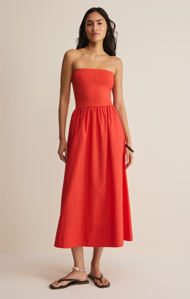 Dresses Sunsought Strapless Midi Dress Lychee