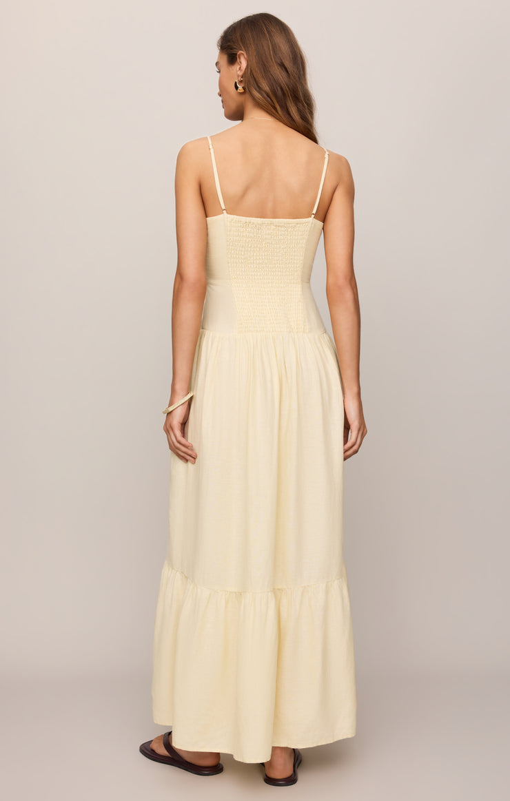 Dresses Georgie Sleeveless Maxi Dress Lemon Chiffon